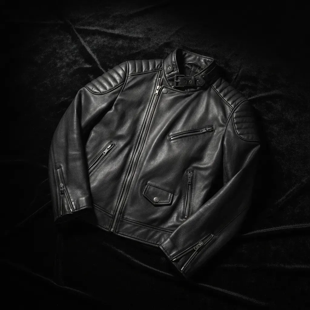 Giacca in Pelle 'Urban Chic'
