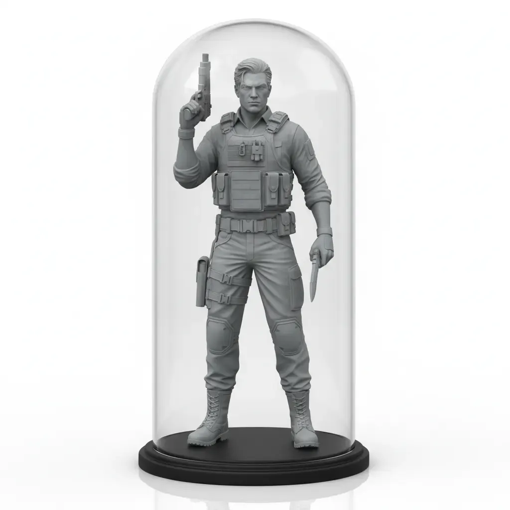 Modello 3D di Leon Kennedy