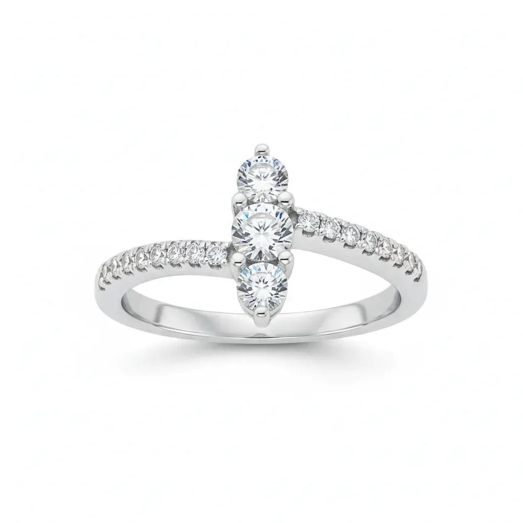 Anello in Argento con Brillanti